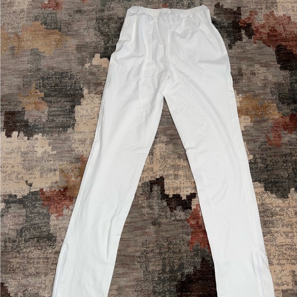 Women with Control Tall Convertible Pants Zipper White - Picture 6 of 10